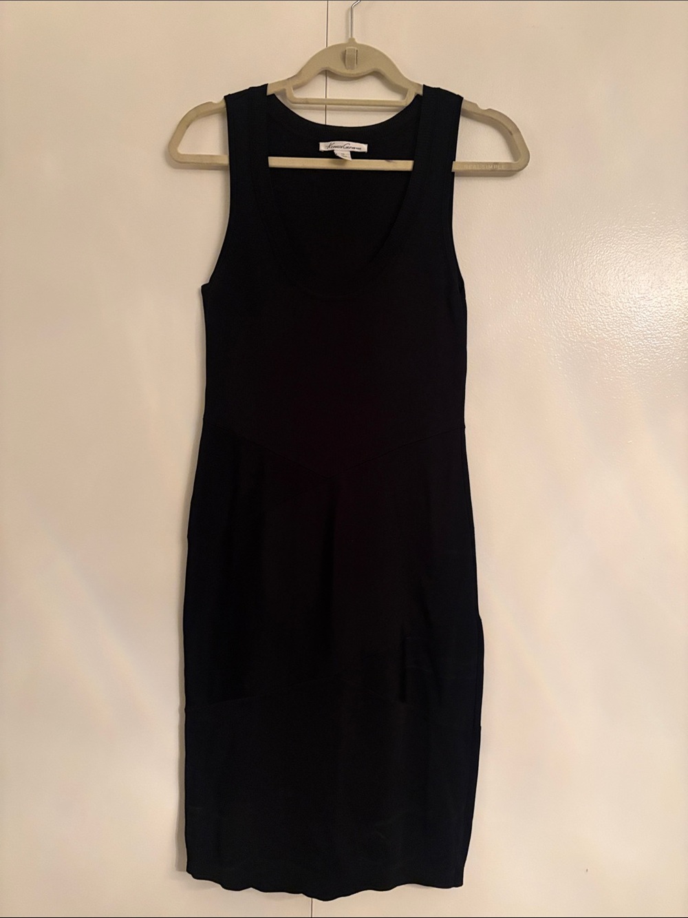 Kenneth Cole Black Sleeveless Scoop Neck Dress
